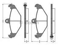 Комплект тормозных колодок BOSCH 0 986 TB2 192