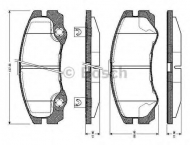 Комплект тормозных колодок BOSCH 0 986 TB2 236