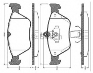 Комплект тормозных колодок BOSCH 0 986 TB2 256