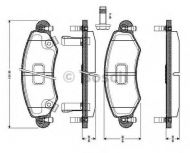 Комплект тормозных колодок BOSCH 0 986 TB2 344