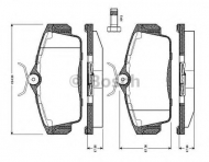 Комплект тормозных колодок BOSCH 0 986 TB2 346