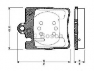Комплект тормозных колодок BOSCH 0 986 TB2 350