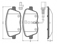 Комплект тормозных колодок BOSCH 0 986 TB2 382