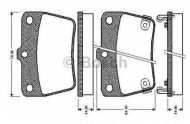 Комплект тормозных колодок BOSCH 0 986 TB2 406