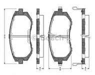 Комплект тормозных колодок BOSCH 0 986 TB2 428