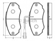 Комплект тормозных колодок BOSCH 0 986 TB2 432