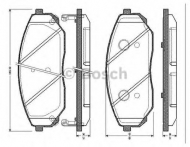 Комплект тормозных колодок BOSCH 0 986 TB2 461