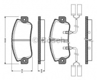 Комплект тормозных колодок BOSCH 0 986 TB2 480