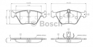 Комплект тормозных колодок BOSCH 0 986 TB2 598