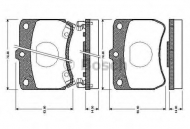 Комплект тормозных колодок BOSCH 0 986 TB2 600