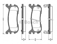 Комплект тормозных колодок BOSCH 0 986 TB2 705
