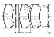Комплект тормозных колодок BOSCH 0 986 TB2 741