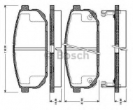 Комплект тормозных колодок BOSCH 0 986 TB2 861