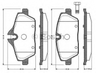 Комплект тормозных колодок BOSCH 0 986 TB2 889