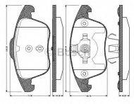 Комплект тормозных колодок BOSCH 0 986 TB2 950