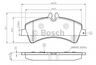 Комплект тормозных колодок BOSCH 0 986 TB2 982