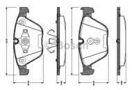 Комплект тормозных колодок BOSCH 0 986 TB3 033