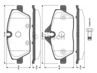 Комплект тормозных колодок BOSCH 0 986 TB3 112