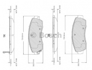 Комплект тормозных колодок BOSCH F 03B 150 149
