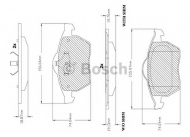 Комплект тормозных колодок BOSCH F 03B 150 241