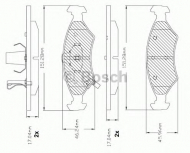 Комплект тормозных колодок BOSCH F 03B 150 283