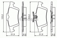 Комплект тормозных колодок BOSCH 0 986 494 528
