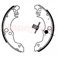 Комлект тормозных накладок BENDIX 361153B