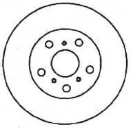Тормозной диск BENDIX 561442B