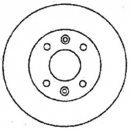 Тормозной диск BENDIX 561510B