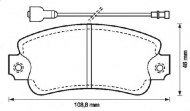 Комплект тормозных колодок BENDIX 571285B