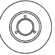 Тормозной диск BENDIX 561221B