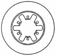 Тормозной диск BENDIX 561523B
