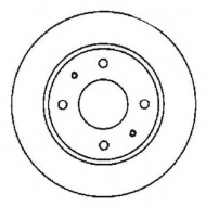 Тормозной диск BENDIX 561592B