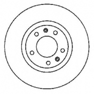 Тормозной диск BENDIX 561596B