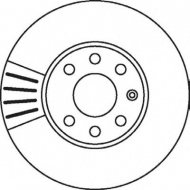 Тормозной диск BENDIX 562069B