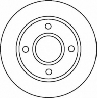 Тормозной диск BENDIX 562078B