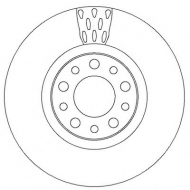 Тормозной диск BENDIX 562299B