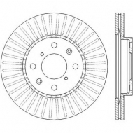 Тормозной диск BENDIX 562456B