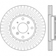 Тормозной диск BENDIX 562458B