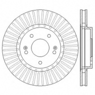 Тормозной диск BENDIX 562549BC