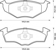 Комплект тормозных колодок BENDIX 571923B