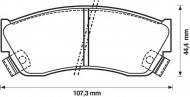 Комплект тормозных колодок BENDIX 572179B