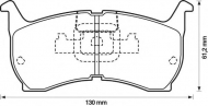 Комплект тормозных колодок BENDIX 572319B