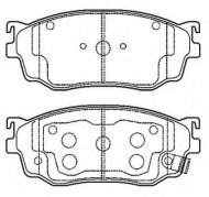 Комплект тормозных колодок BENDIX 572444B