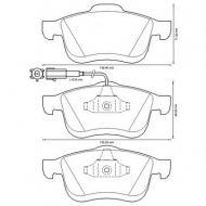 Комплект тормозных колодок BENDIX 573334B