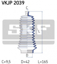 Комплект пыльника SKF VKJP 2039