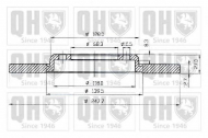 Тормозной диск QUINTON HAZELL BDC1019