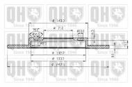 Тормозной диск QUINTON HAZELL BDC3786