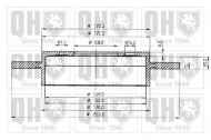 Тормозной диск QUINTON HAZELL BDC3836
