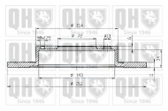 Тормозной диск QUINTON HAZELL BDC3959
